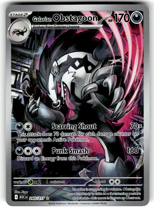 ME: Ascended Heroes #245/217 Galarian Obstagoon