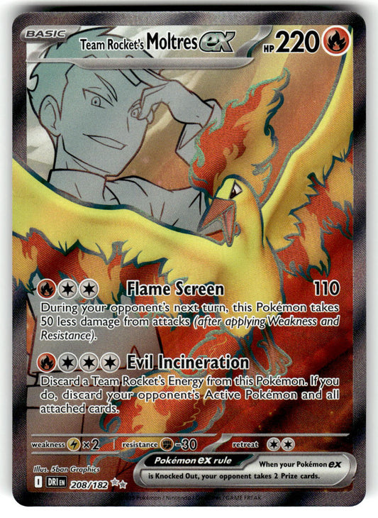 Miscellaneous Cards & Products #208/182 Team Rocket's Moltres ex