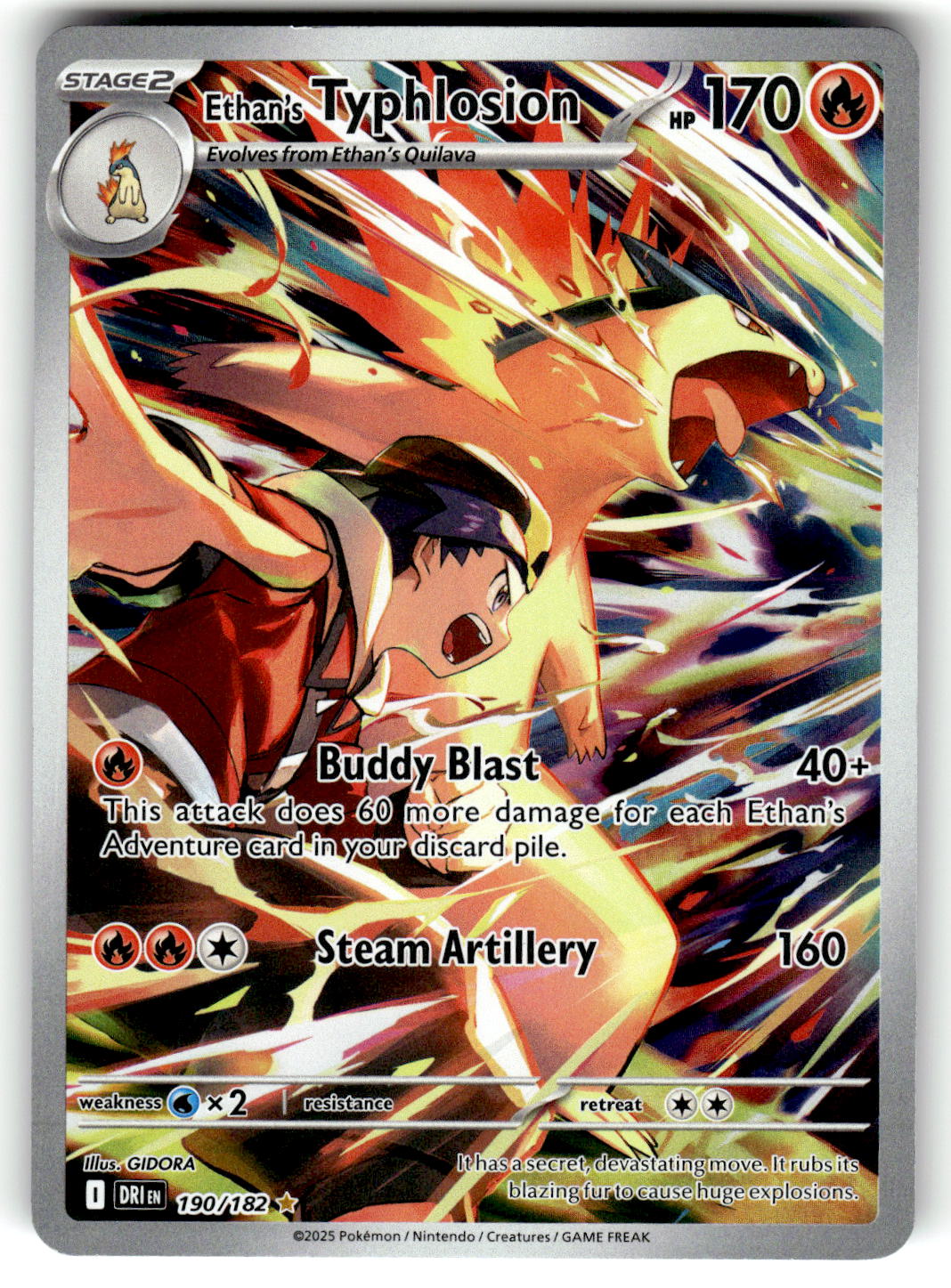 SV10: Destined Rivals #190/182 Ethan's Typhlosion