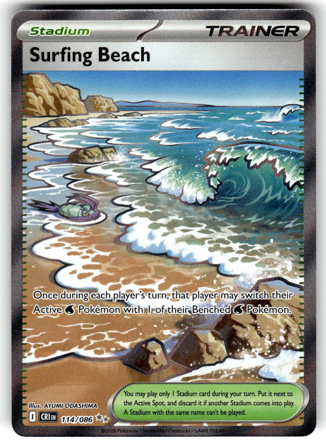 ME04: Chaos Rising #114/086 Surfing Beach