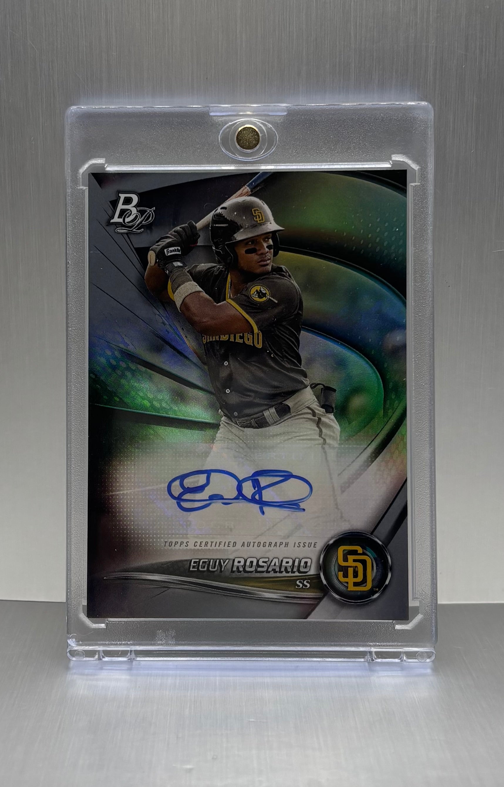 2022 Bowman Platinum Top Prospects Auto #Top-12 Eguy Roasario Rookie card