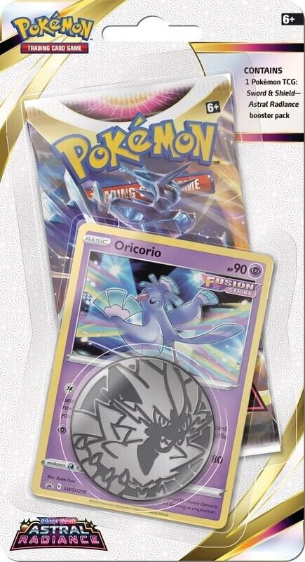 Pokemon Astral Radiance Blister pack with Coin and Random Promo