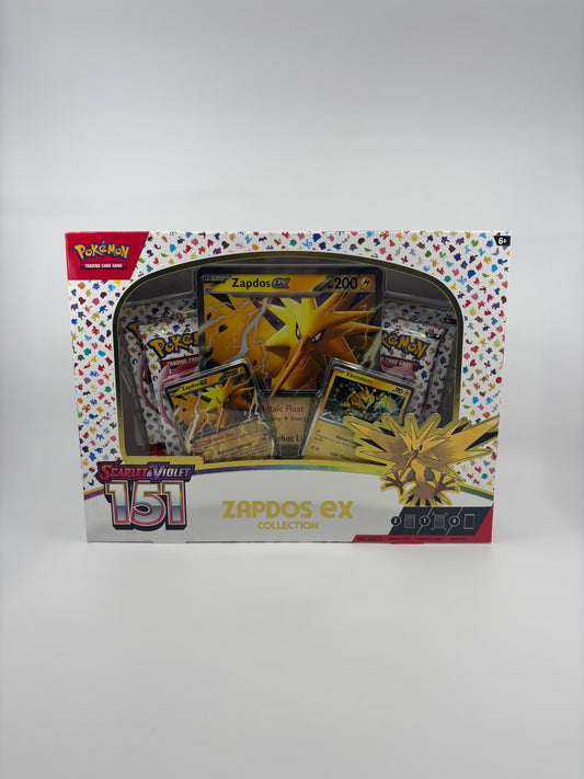 Pokemon 151 Zapdos Ex Collection box - 4 pack + Promo