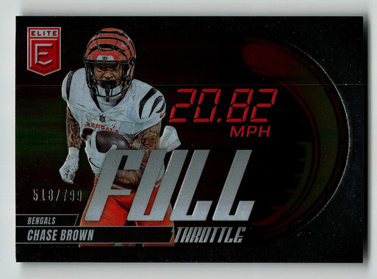 2025 Donruss Elite Full Throttle Chase Brown 518/799