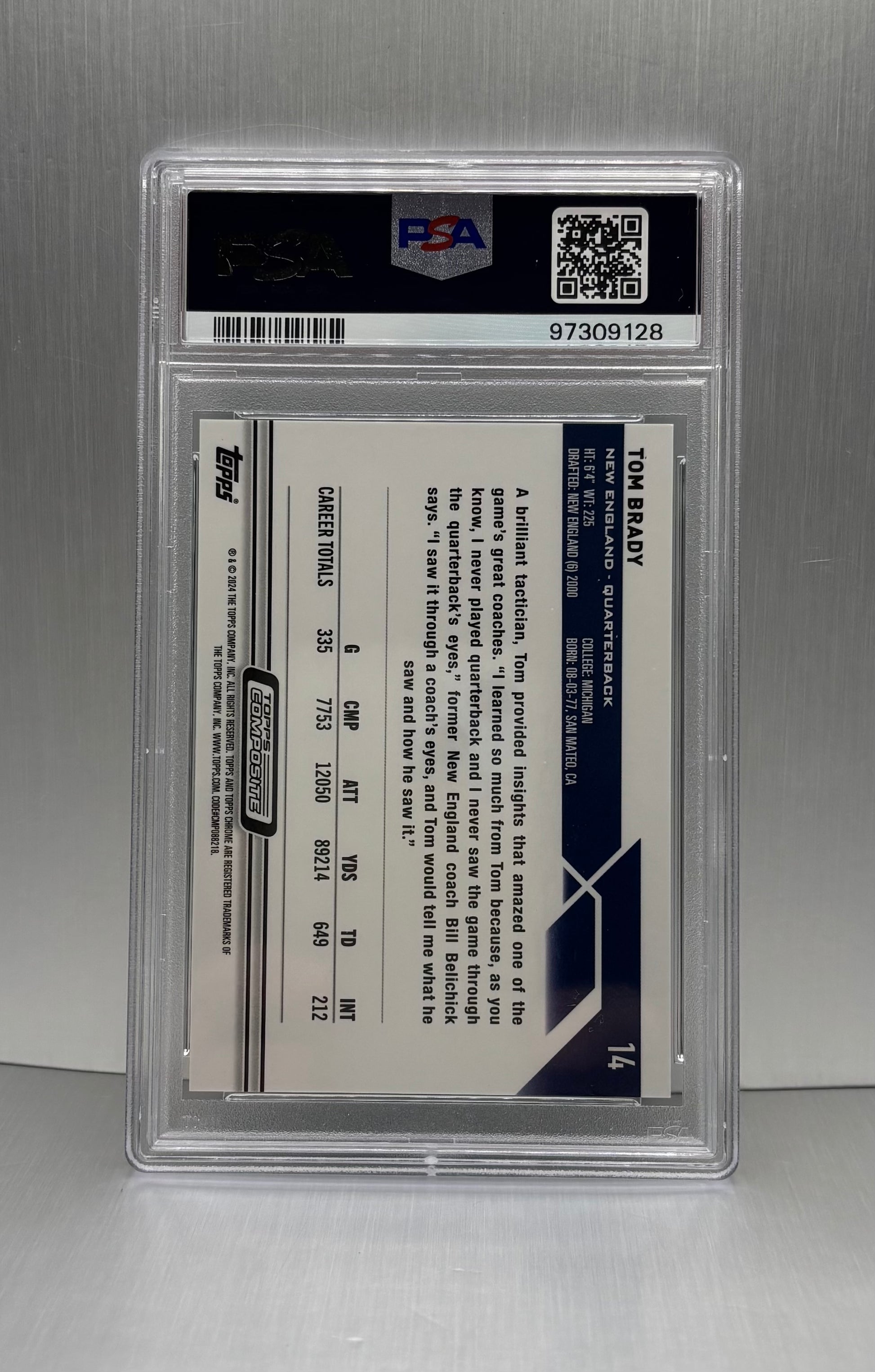 2023 Topps Composite #4 Tom Brady Green Geometric /75 PSA 10 LOW POP