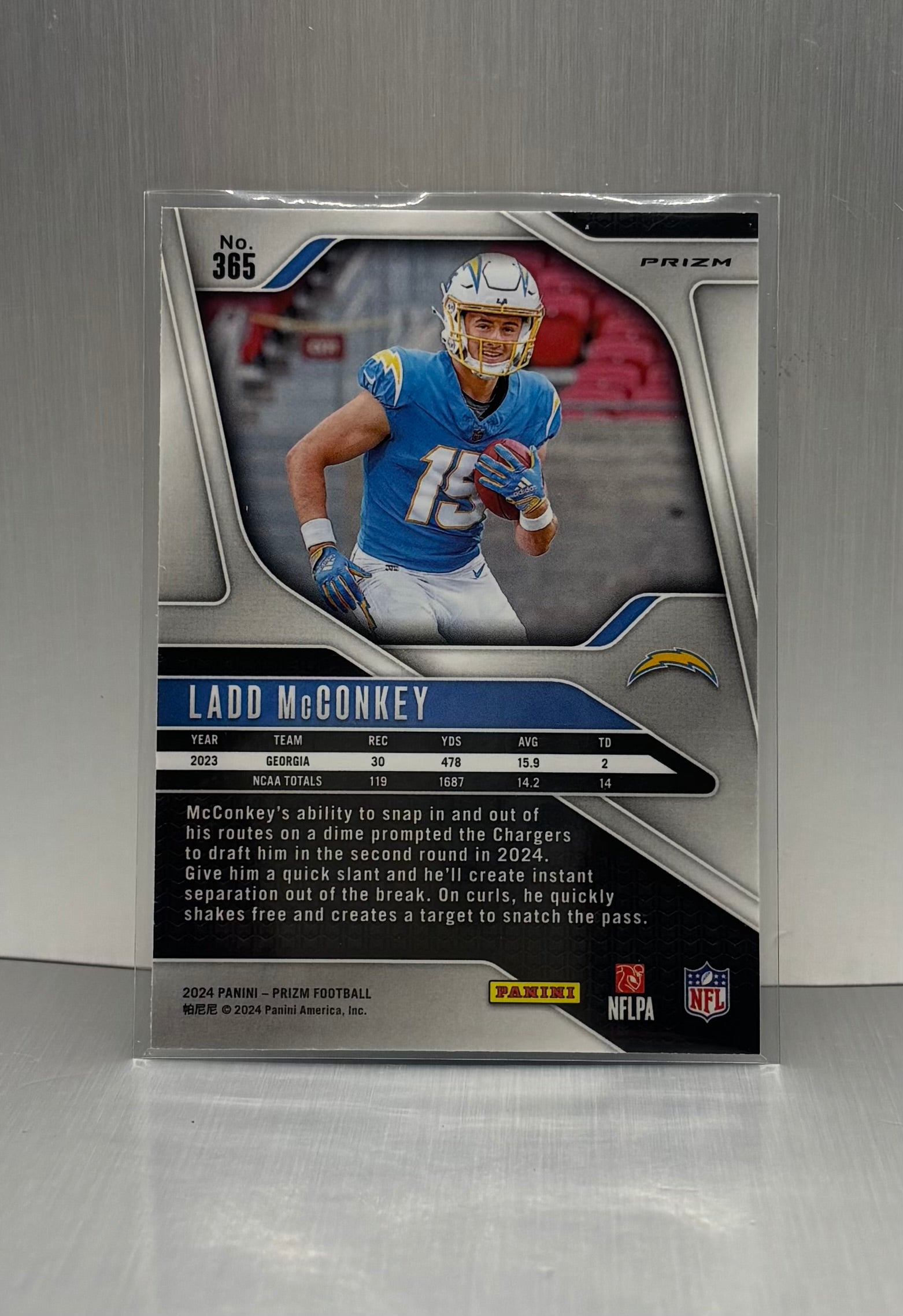 2024 Panini Prizm #365 Ladd McConkey Rookie Card