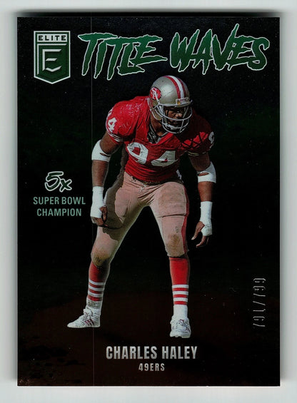 2025 Donruss Elite Title Waves Charles Haley 791/799 San Francisco 49ers #4