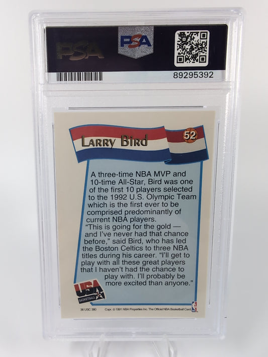 1991-92 NBA Hoops - Larry Bird #52 PSA 5