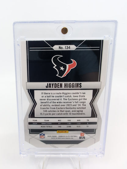 2025 Donruss Elite – Status Die-Cut Jayden Higgins #134 /9