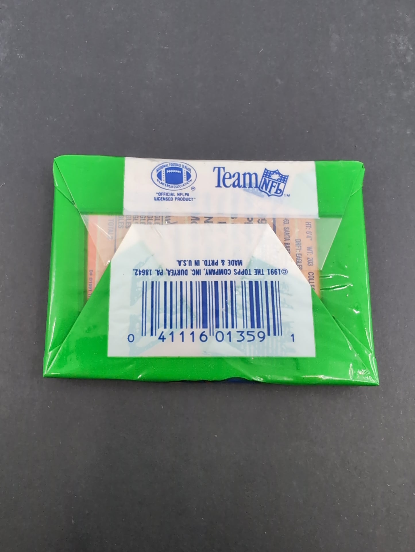 1991 Sealed Topps Football 1000 Yard Club Wax Pack