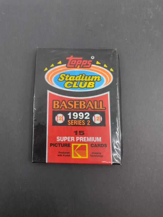1992 Sealed Topps Baseball Stadium Club Series 2 Super Premium Pack