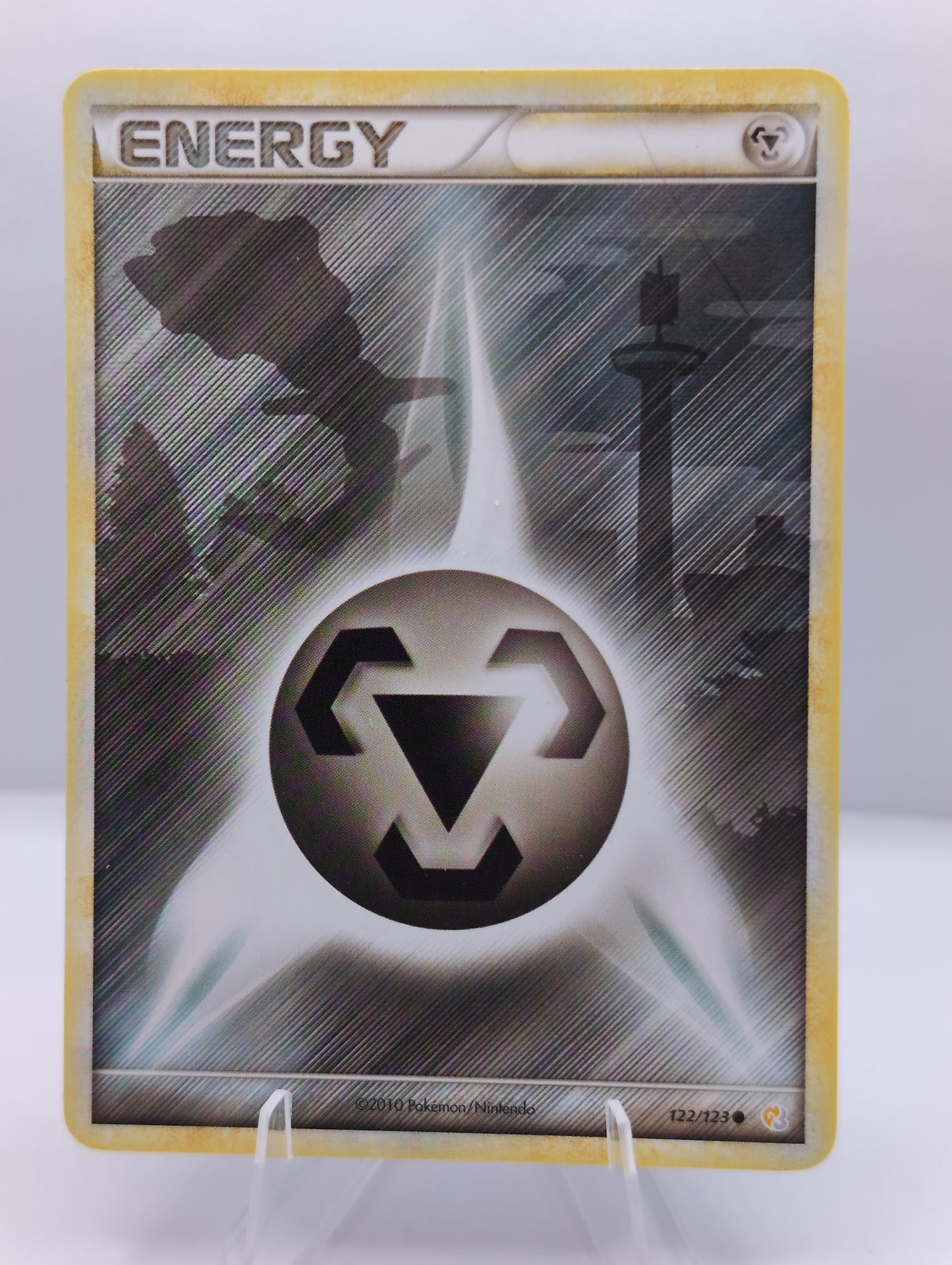 2010 - Pokemon HGSS Base - Metal Energy 122/123 - Steelix Silhouette