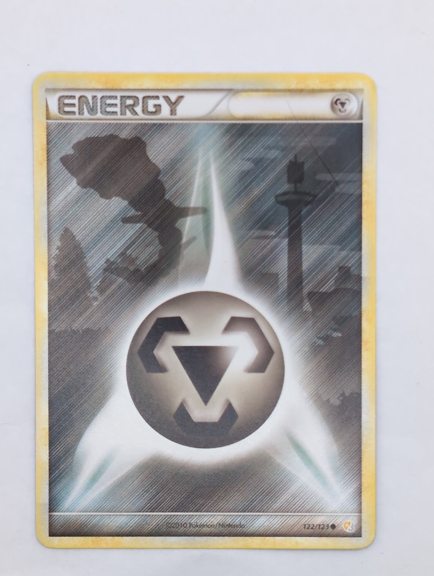2010 - Pokemon HGSS Base - Metal Energy 122/123 - Steelix Silhouette