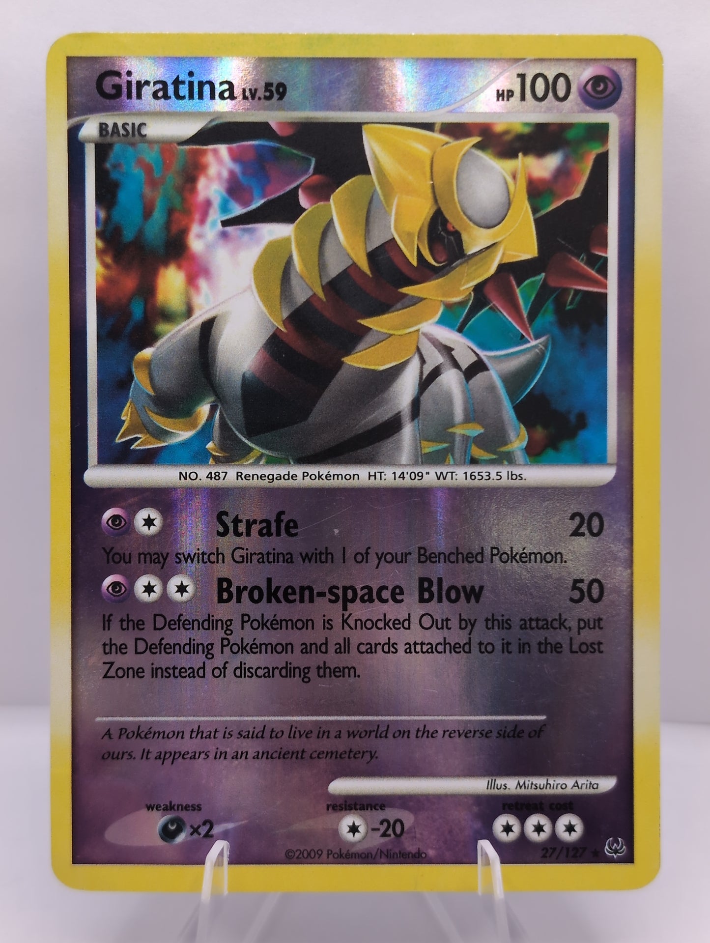 2009 - Pokemon Platinum Reverse Holo - Giratina Lv.59 27/127 Rare