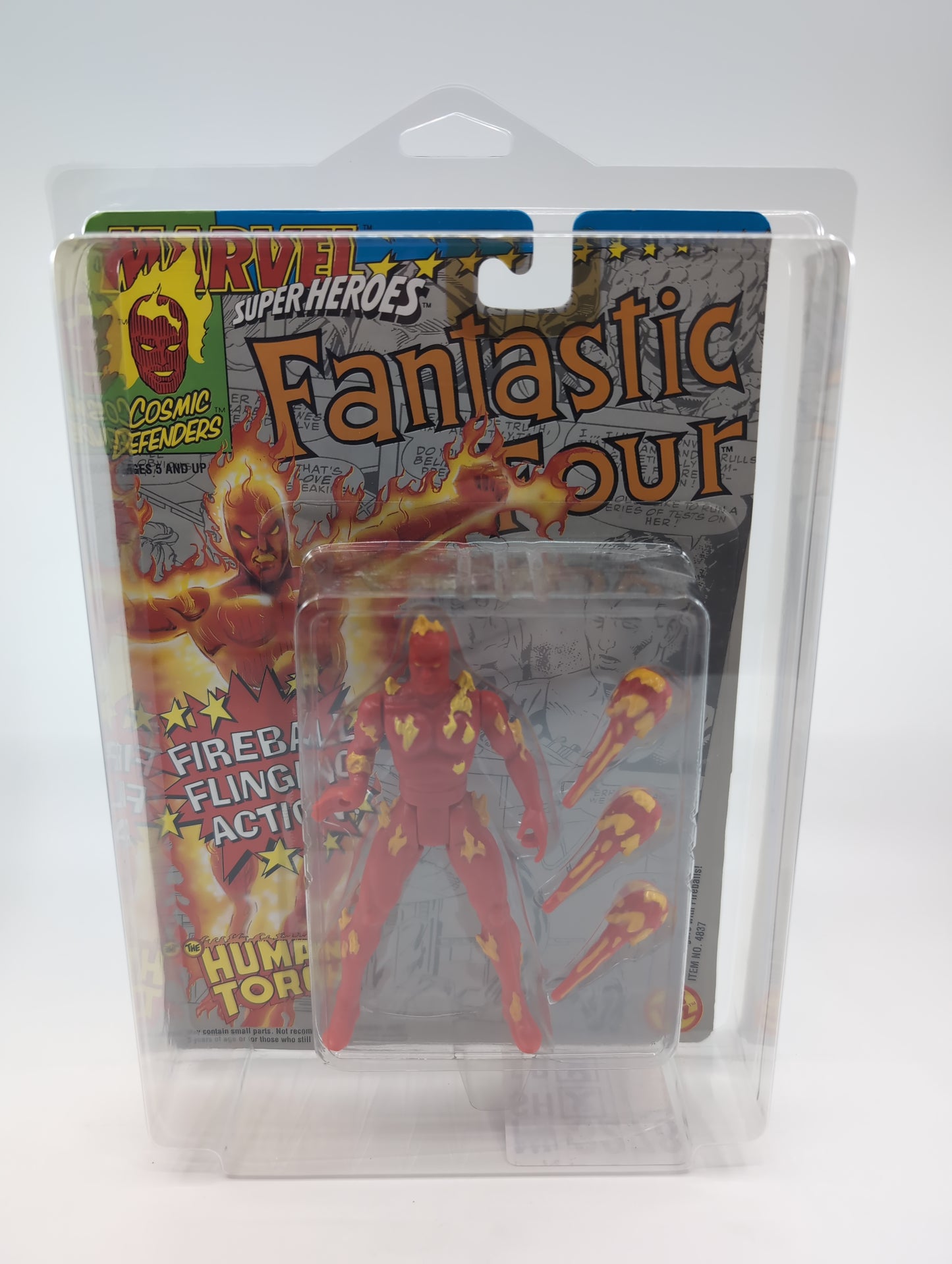 1992 - Marvel Super Heroes - Human Torch Fireball Flinging - Toy Biz