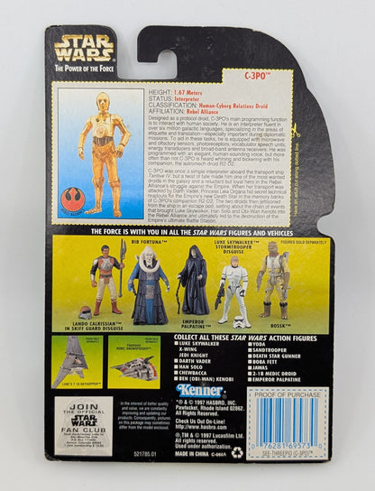 1997 - Star Wars POTF - C-3PO Realistic Metalized Body - Kenner