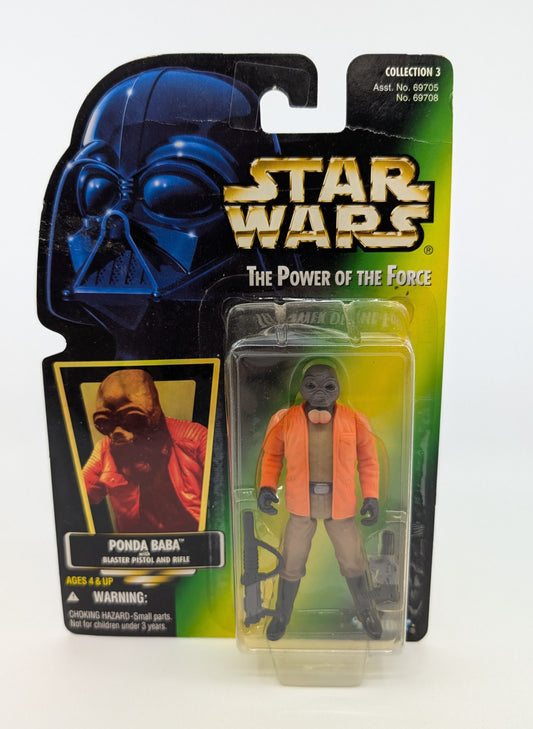 1996 - Star Wars POTF - Ponda Baba with Blaster Pistol and Rifle - Kenner