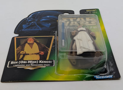1997 - Star Wars POTF - Ben Obi-Wan Kenobi Lightsaber Removable Cloak - Kenner