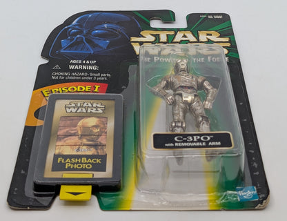1998 - Star Wars POTF - C-3PO with Removable Arm - Hasbro Figure