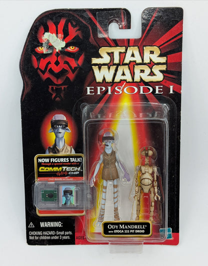 1999 - Star Wars Episode I - Ody Mandrell with Otoga 222 Pit Droid - Hasbro