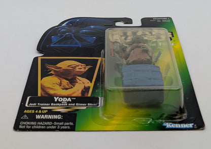 1997 - Star Wars POTF - Yoda Jedi Trainer Backpack and Gimer Stick - Kenner