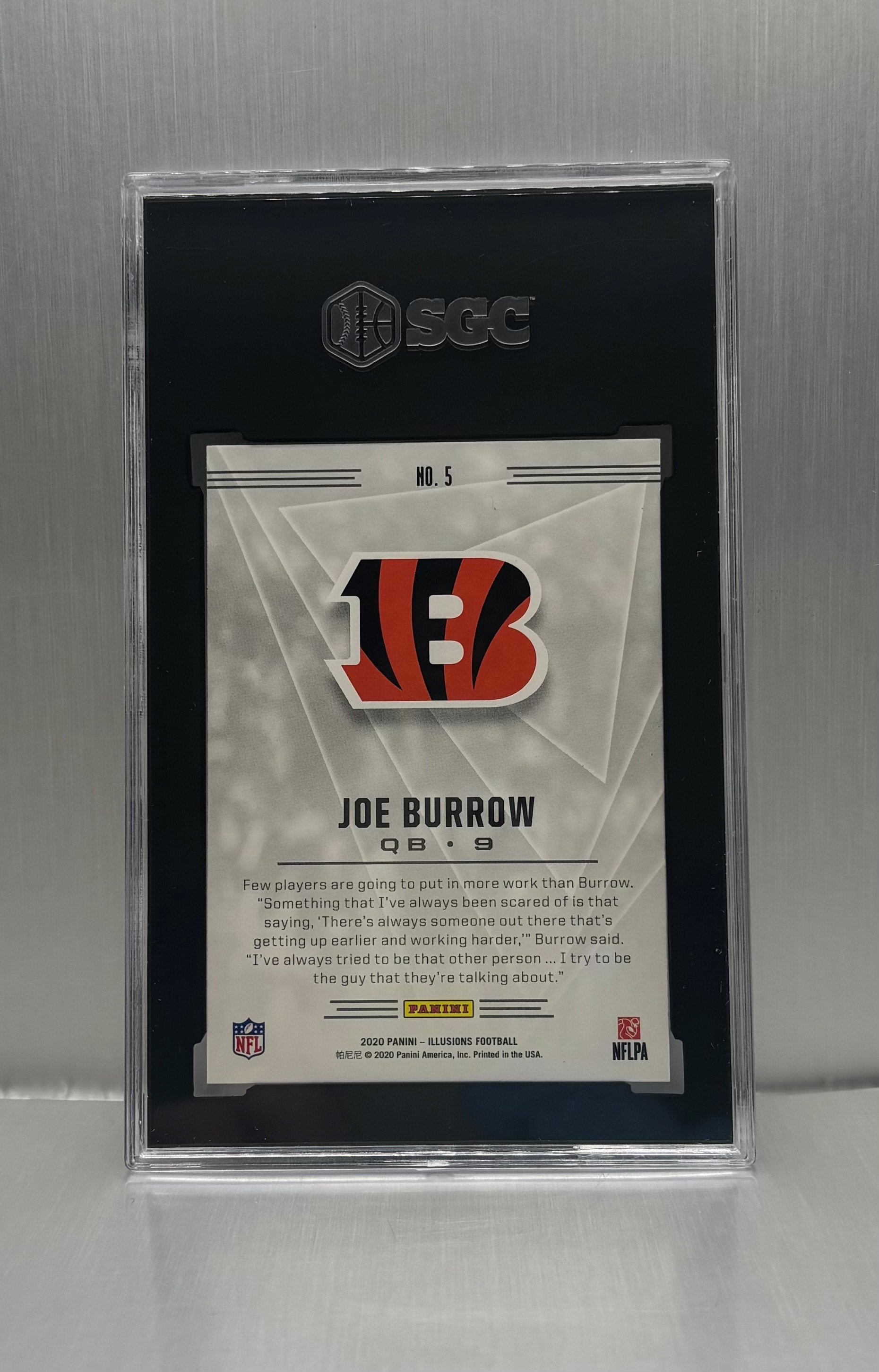 2020 Panini Illusions #5 Joe Burrow Retail SGC 10