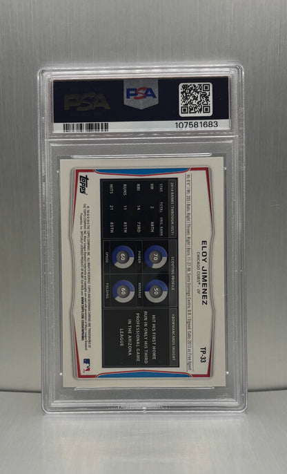Topps 2014 bowman D.P. Eloy Jimenez Top Prospect PSA 10