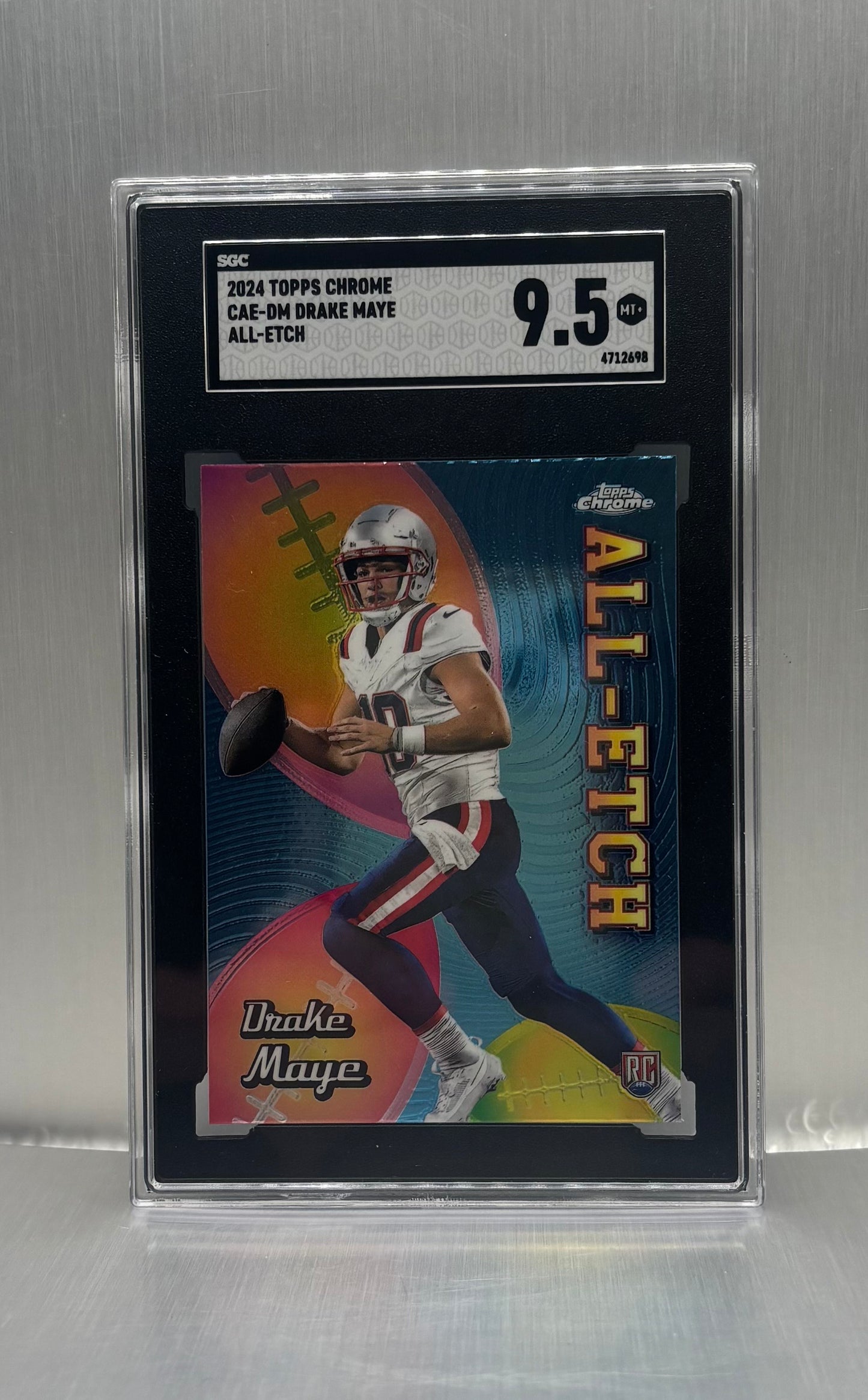 2024 Topps Chrome CAE-DM Drake Maye All-Etch SGC 9.5