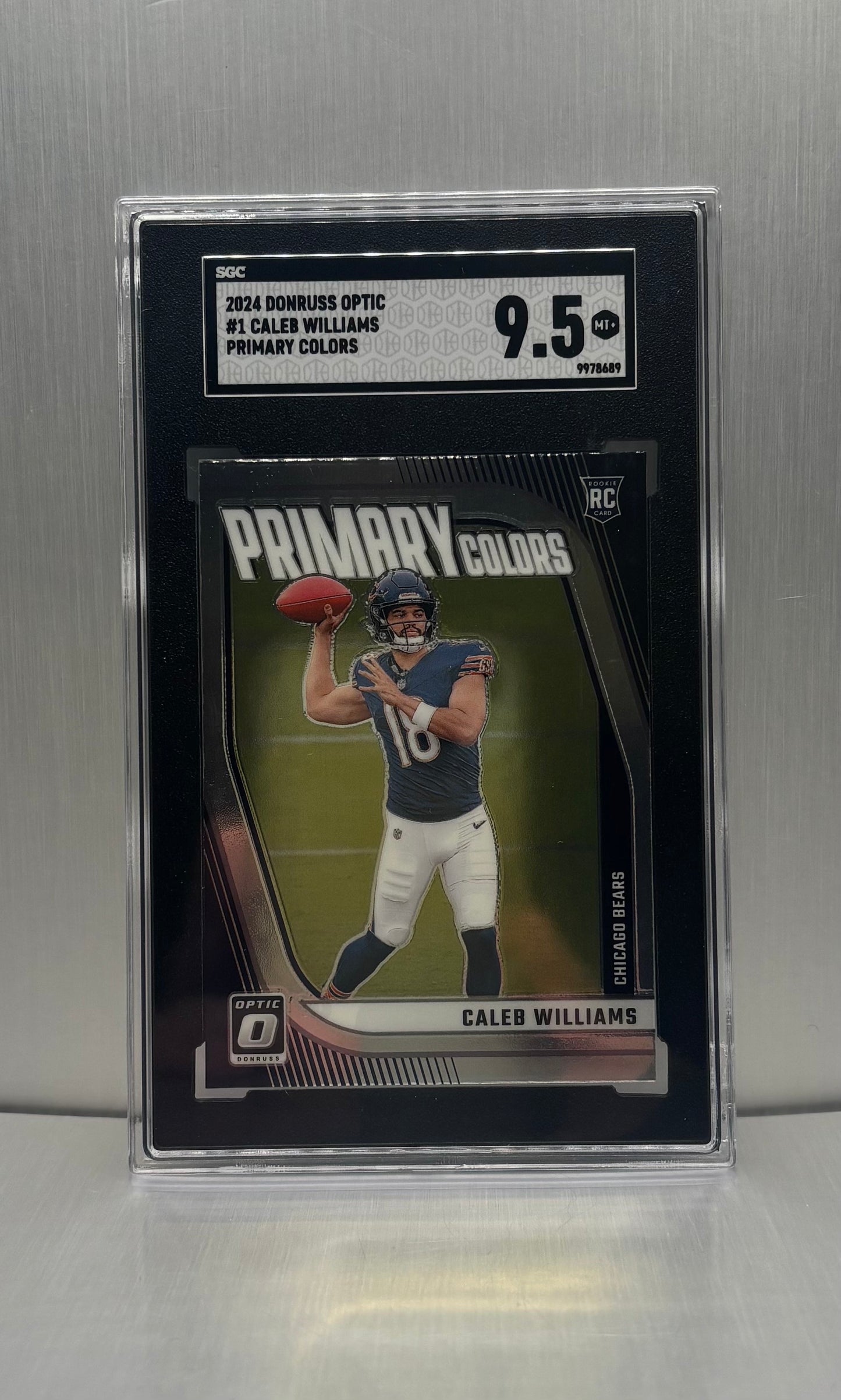 2024 Donruss Optic #1 Caleb Williams Primary Colors SGC 9.5