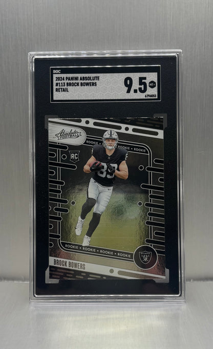 2024 Panini Absolute #113 Brock Bowers Retail SGC 9.5
