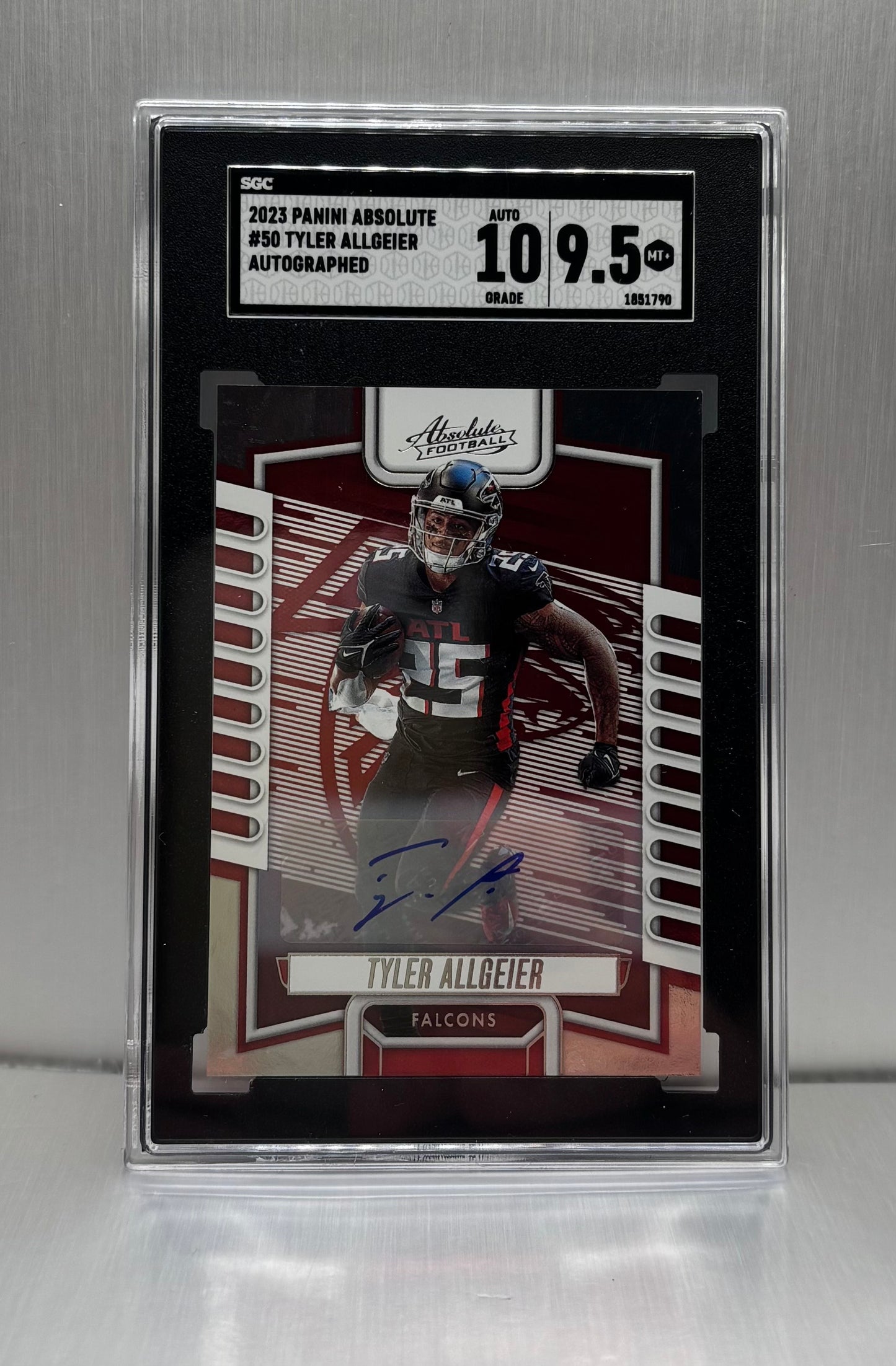 2023 Panini Absolute #50 Tyler Allgeier Autographed SGC 9.5, Auto 10