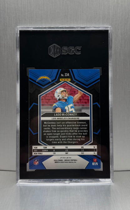 2024 - NFL Panini Mosaic Mosaic Prizm - Ladd McConkey 334 SGC 9.5