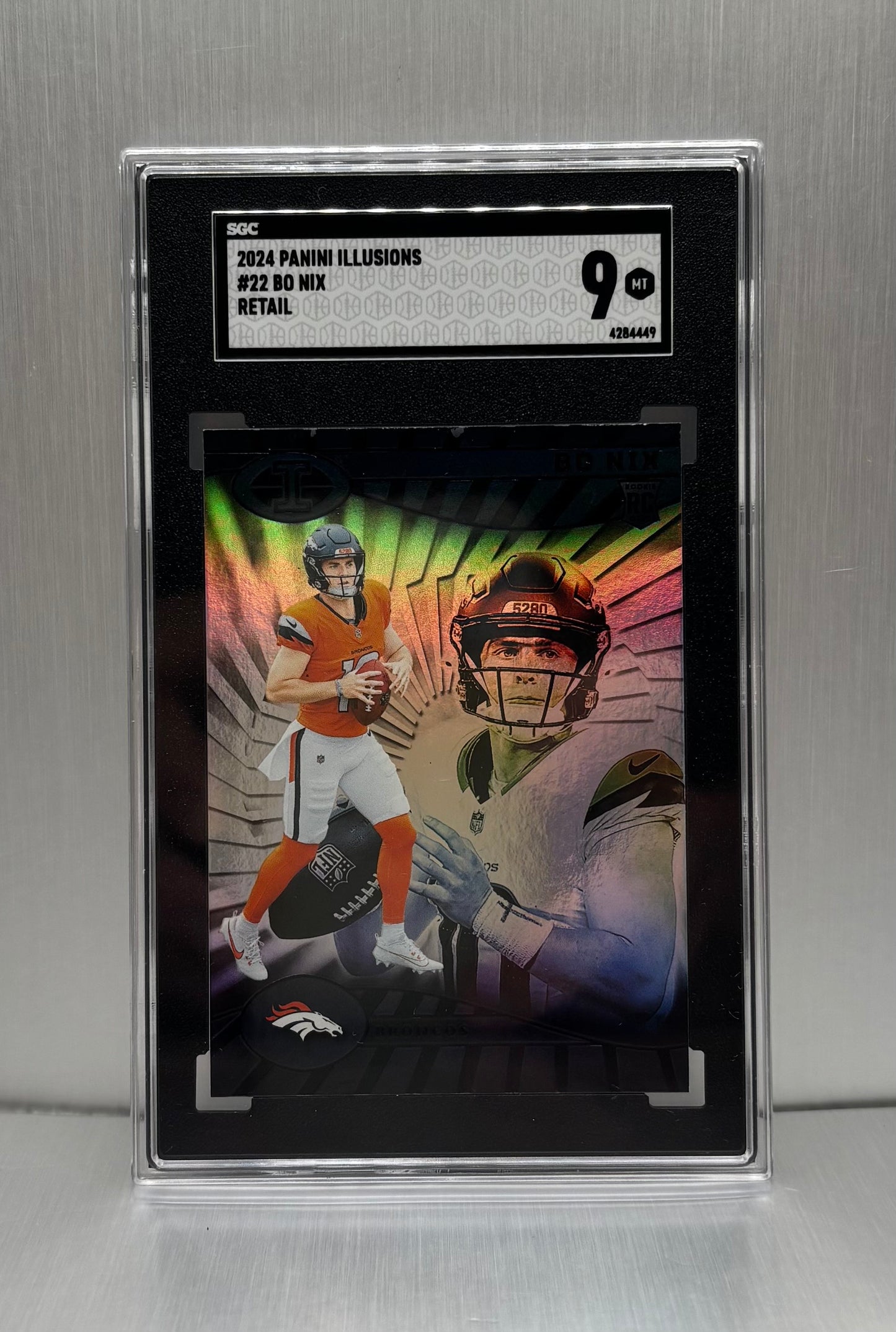 2024 Panini Illusions #22 Bo Nix Retail SGC 9