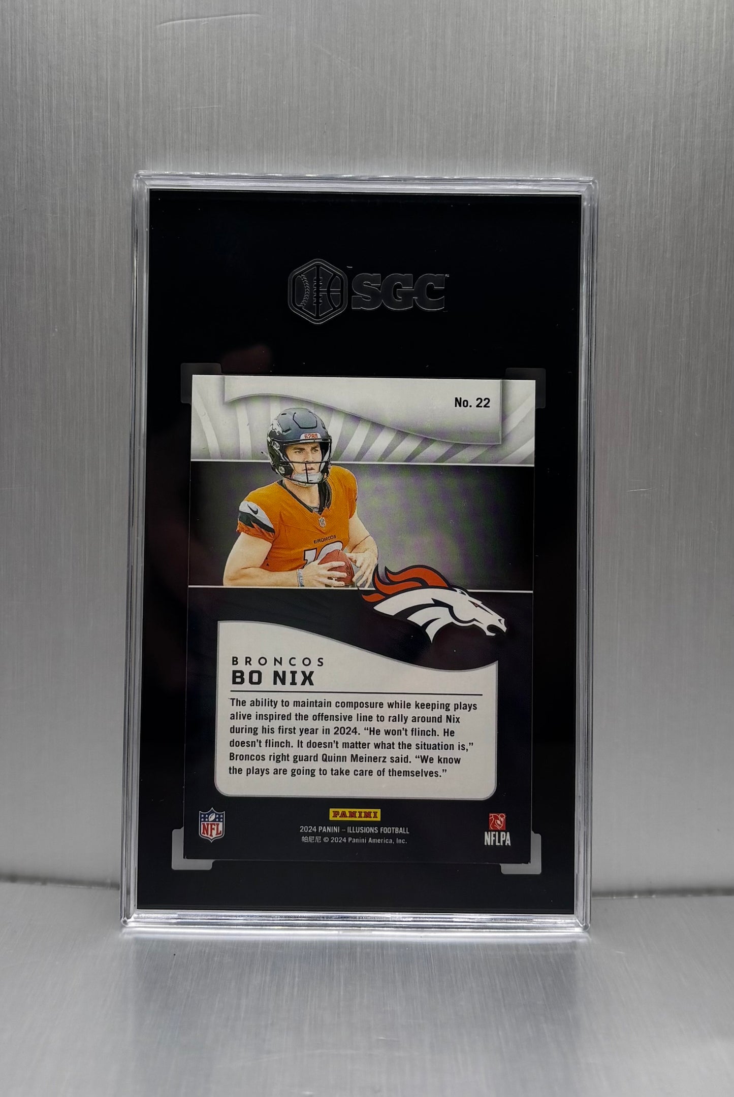 2024 Panini Illusions #22 Bo Nix Retail SGC 9