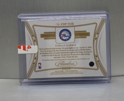 2023 Panini Flawless Dual Patches Ruby Tobias Harris /15