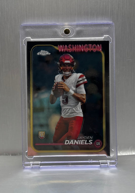 2024 Topps Chrome - Rookies Jayden Daniels #201 Refractor (RC)