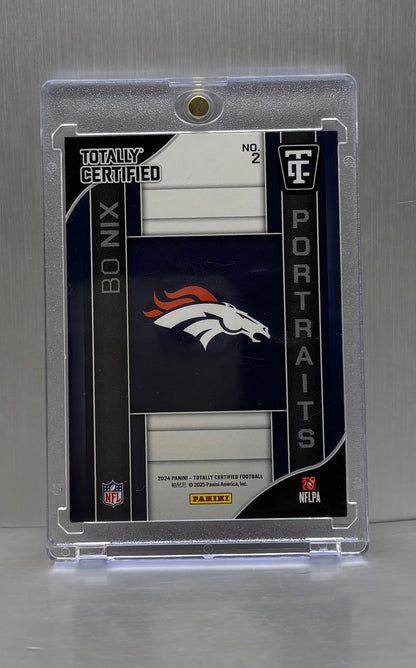 2024 Panini Totally Certified Portraits Mirror #2 Bo Nix RC