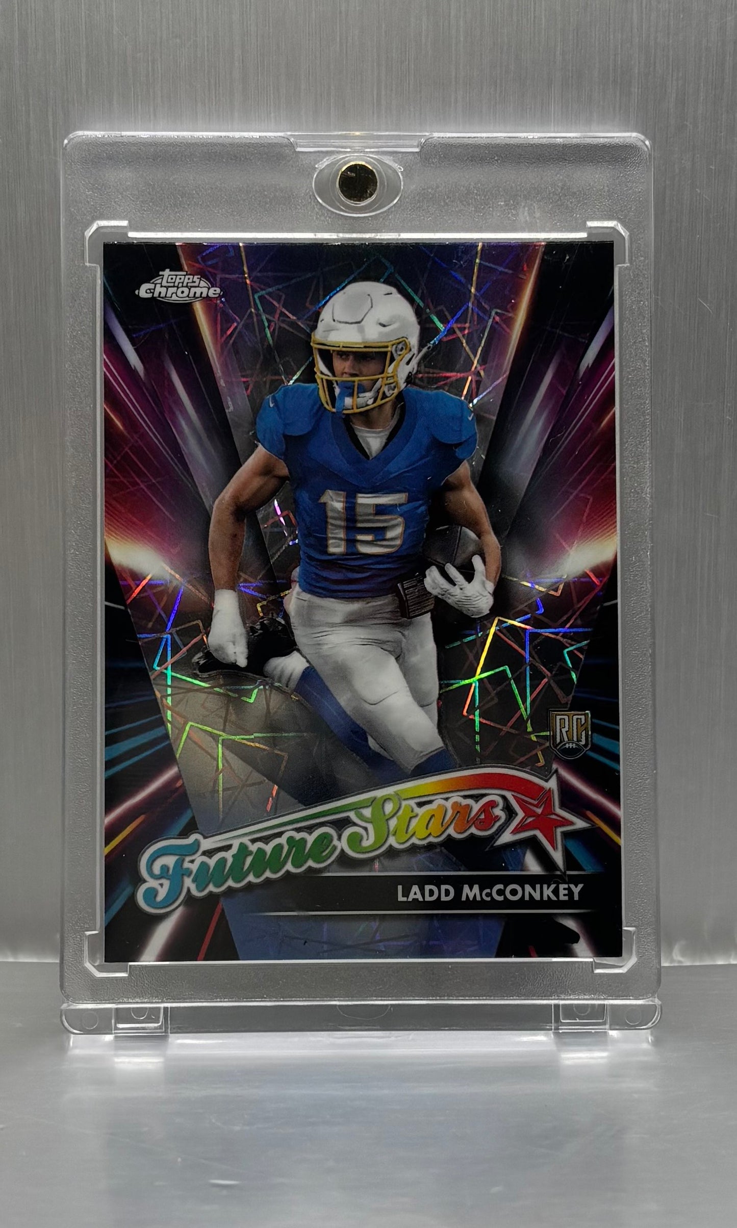 2024 Topps Chrome - Future Stars Ladd McConkey #FS-13 Lazer Refractor (RC)