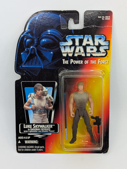 1995 - Star Wars POTF - Luke Skywalker Dagobah Fatigues Lightsaber - Kenner