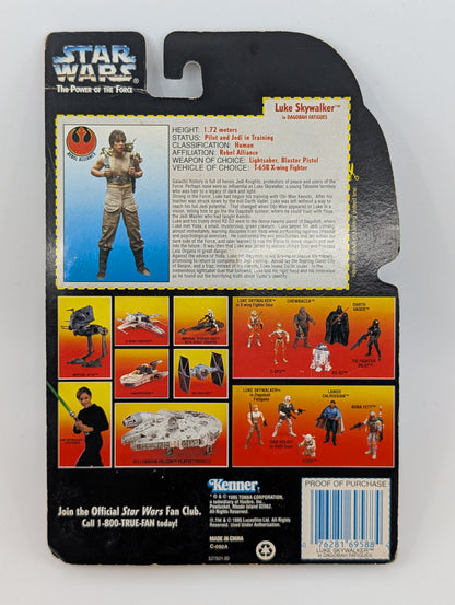 1995 - Star Wars POTF - Luke Skywalker Dagobah Fatigues Lightsaber - Kenner