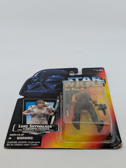 1995 - Star Wars POTF - Luke Skywalker Dagobah Fatigues Lightsaber - Kenner