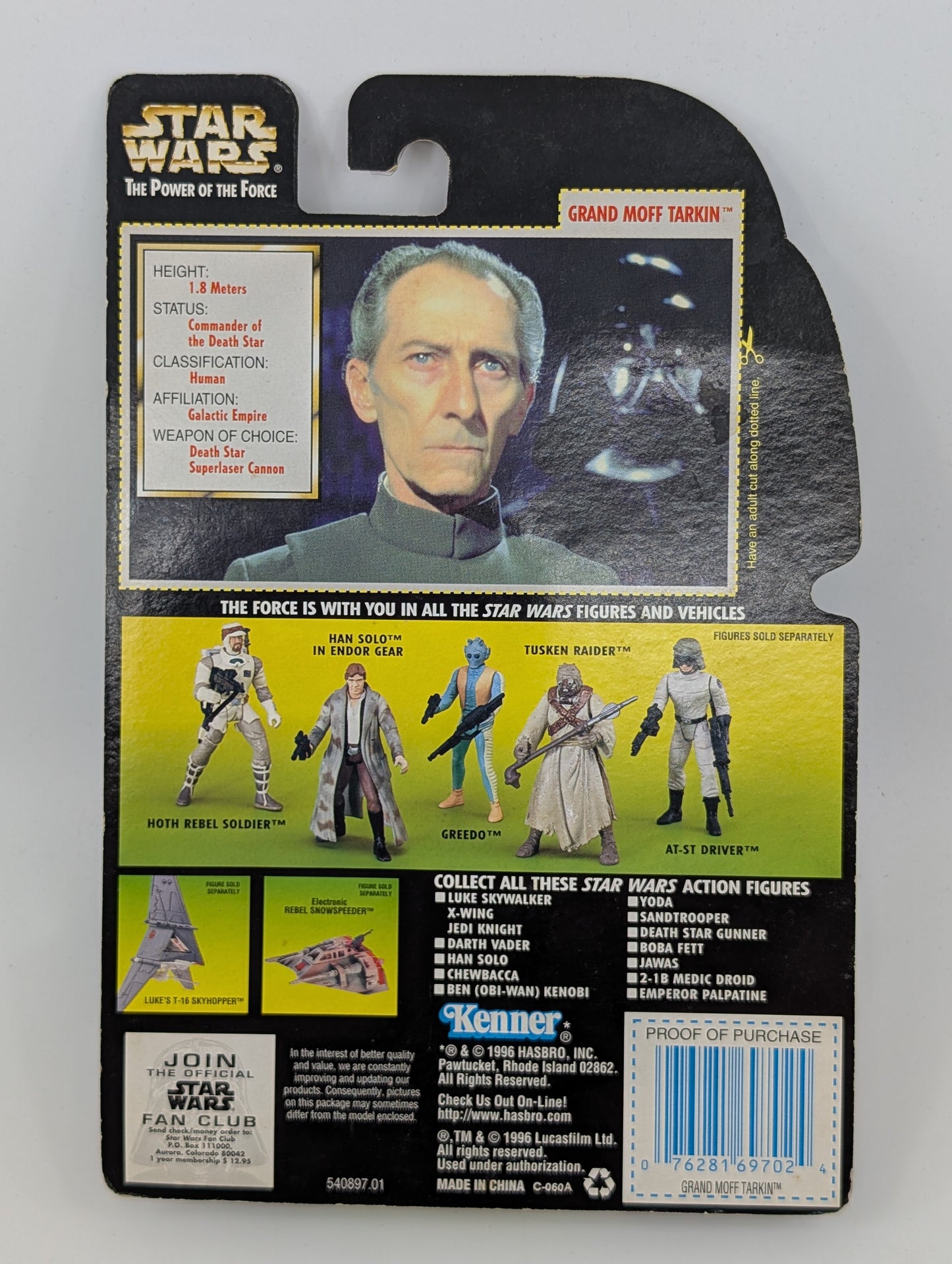 1996 - Star Wars POTF - Grand Moff Tarkin Blaster Rifle Never Before Offered