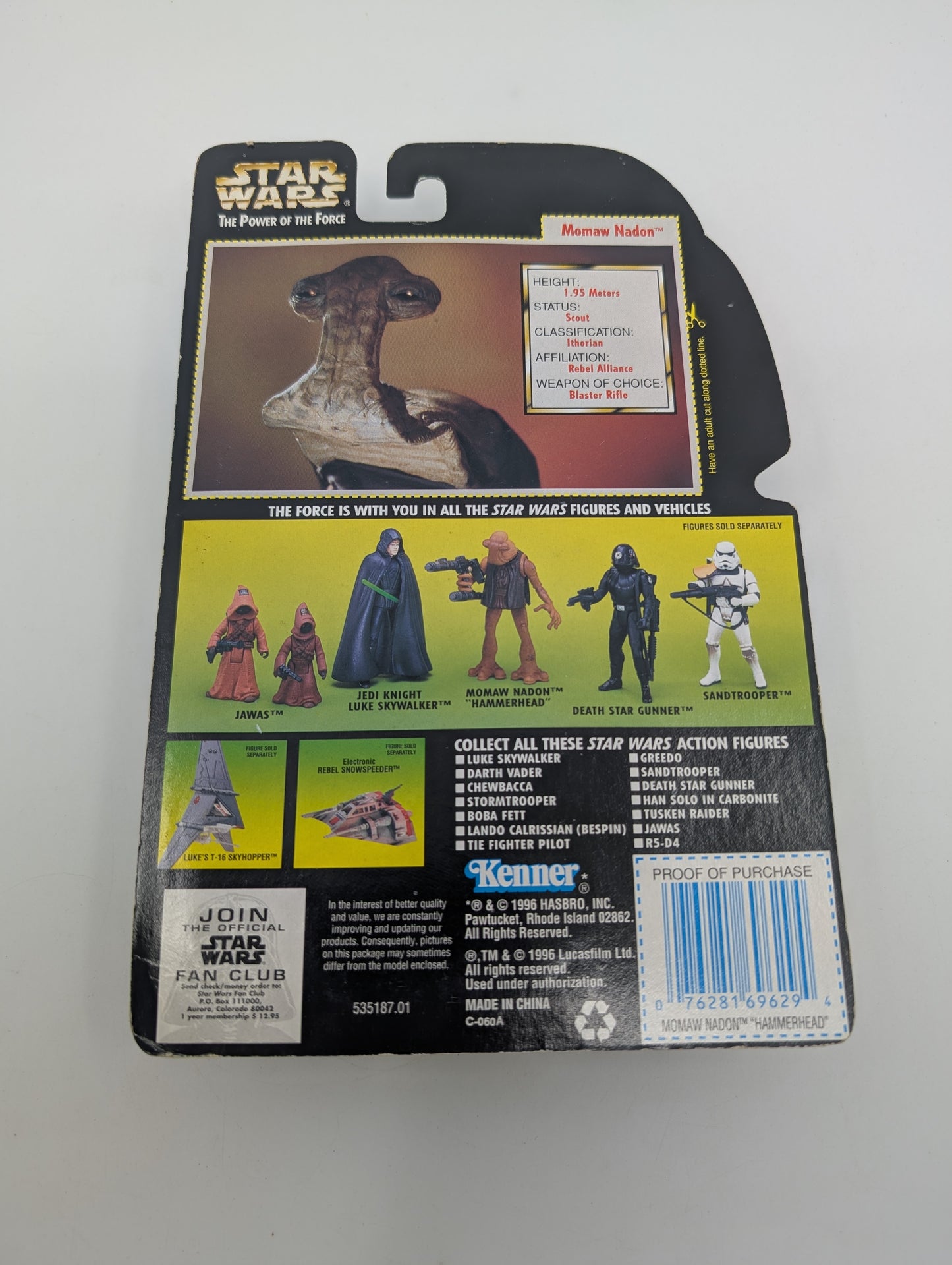1996 - Star Wars POTF - Momaw Nadon Hammerhead Blaster Rifle - Kenner