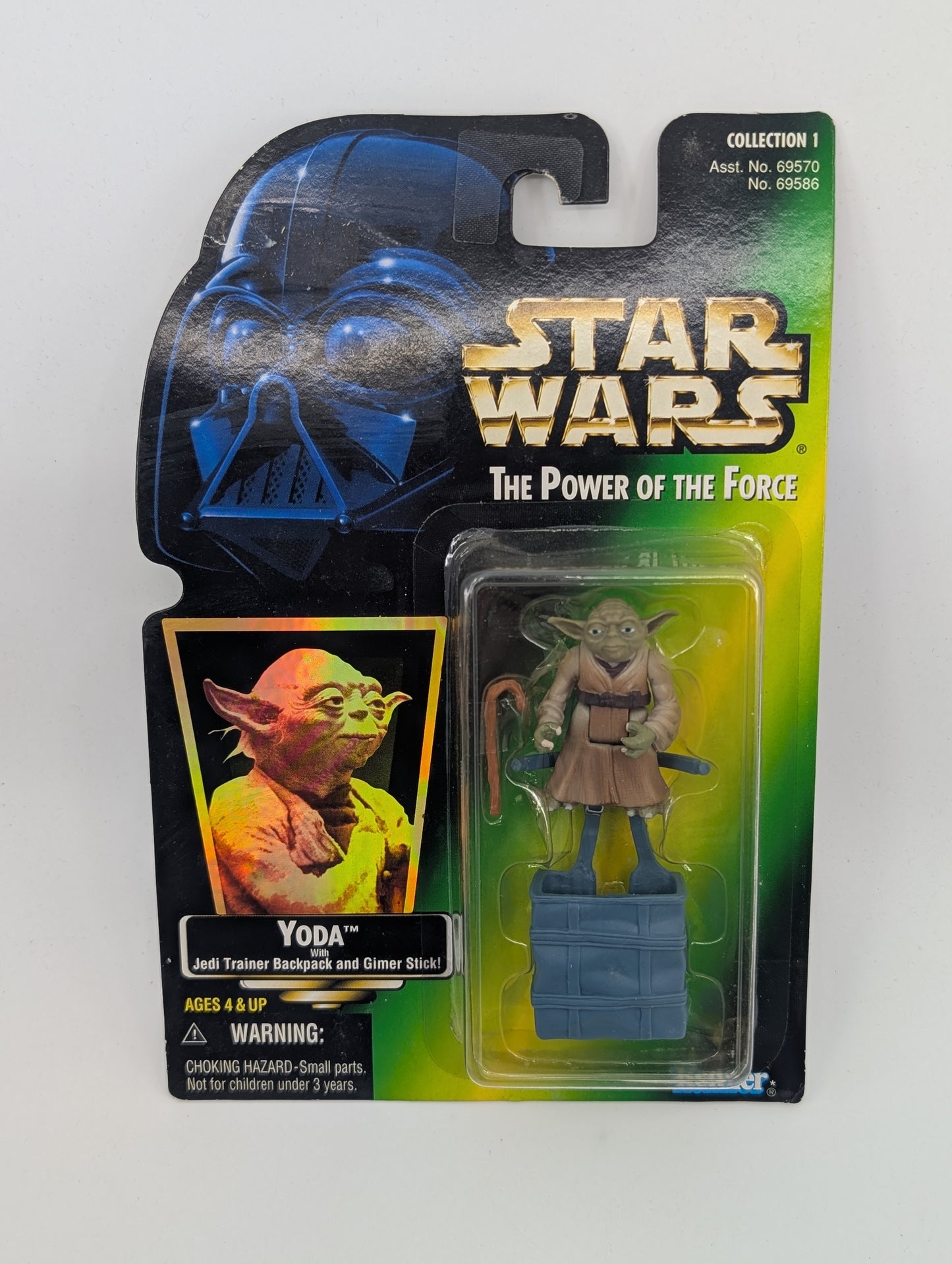 1997 - Star Wars POTF - Yoda Jedi Trainer Backpack and Gimer Stick - Kenner