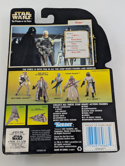 1997 - Star Wars POTF - Dengar with Blaster Rifle - Kenner Figure