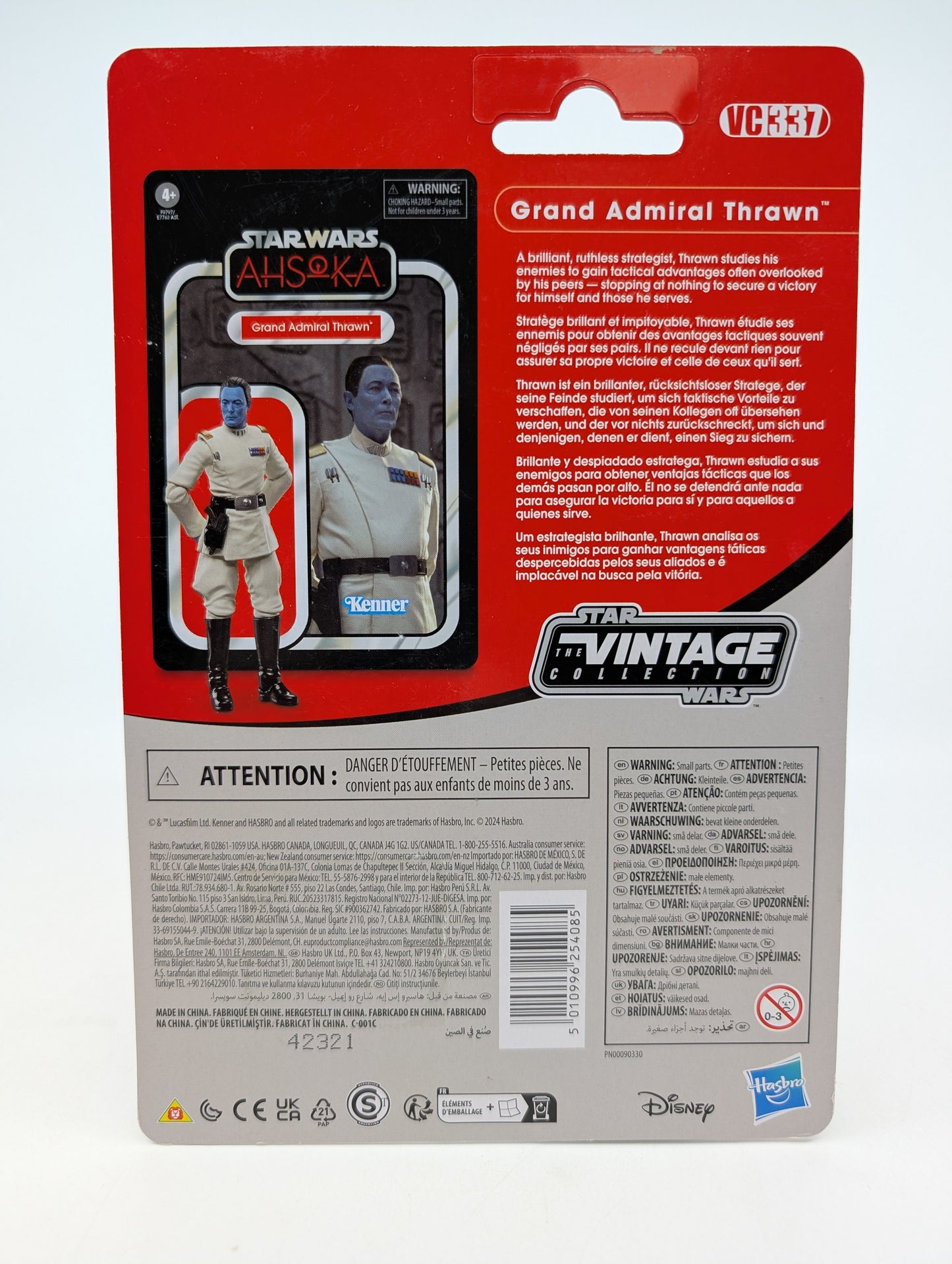 2024 - Star Wars Ahsoka - Grand Admiral Thrawn VC337 - Kenner Figure