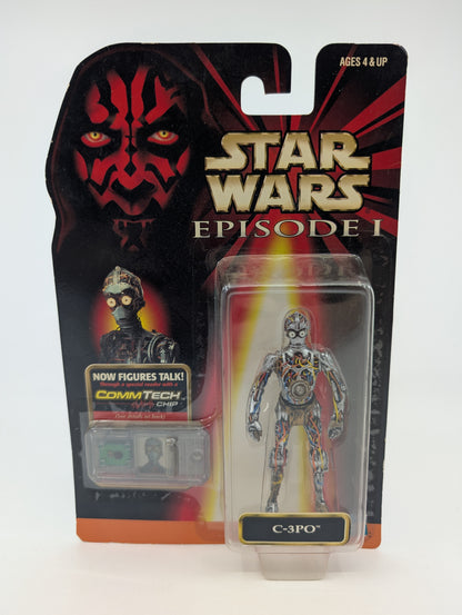 1999 - Star Wars Episode I - C-3PO Unfinished with CommTech Chip - Hasbro