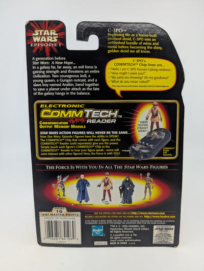 1999 - Star Wars Episode I - C-3PO Unfinished with CommTech Chip - Hasbro