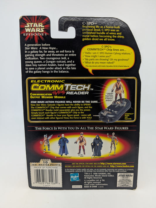 1999 - Star Wars Episode I - C-3PO Unfinished with CommTech Chip - Hasbro