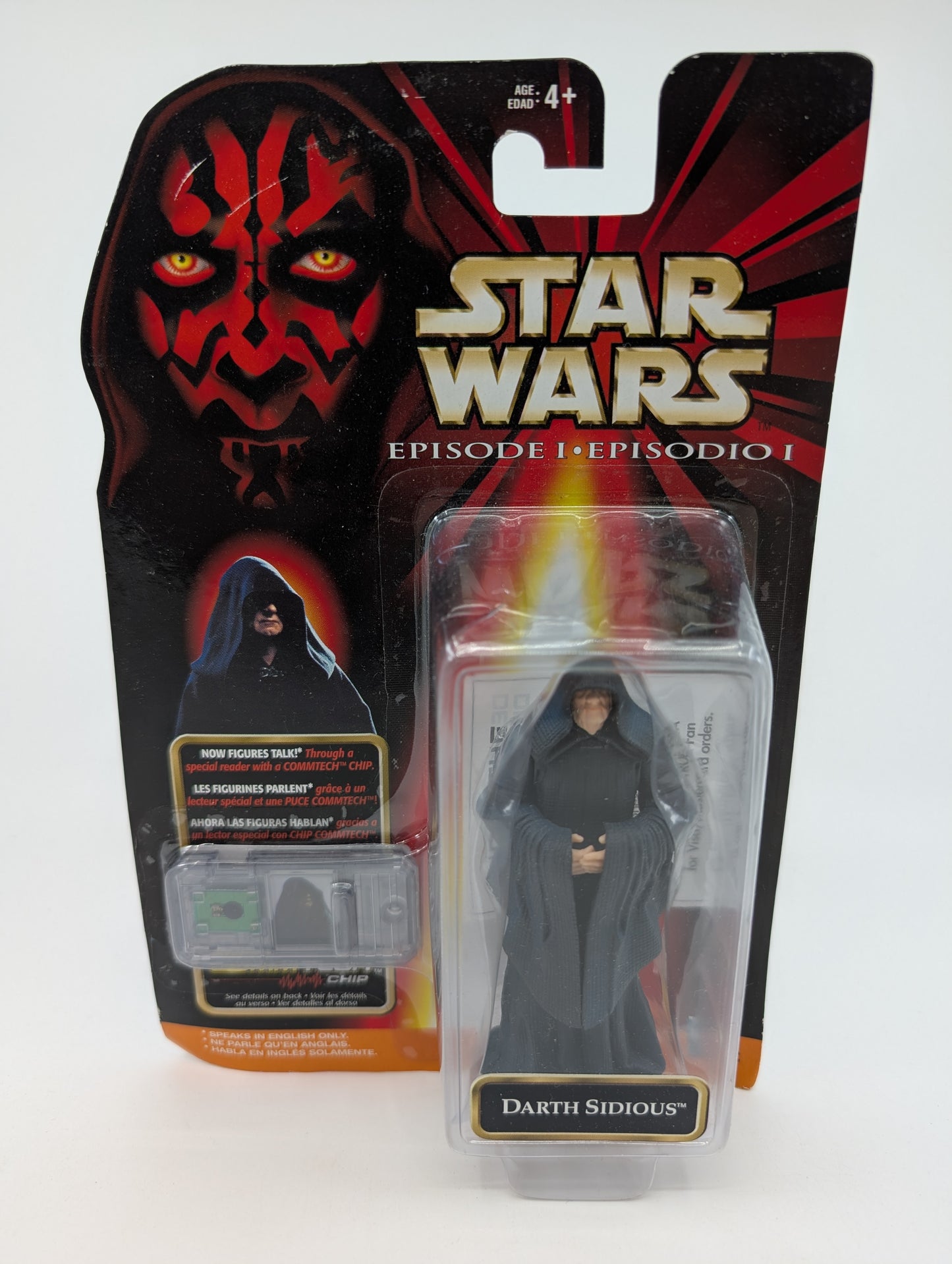 1999 - Star Wars Episode I - Darth Sidious CommTech Chip - Hasbro Figure